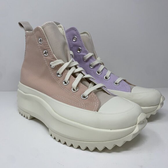 Converse Run Star Hike Hi Tri-Panel Pink Women's Platform Sneakers A01582C New - Picture 5 of 14